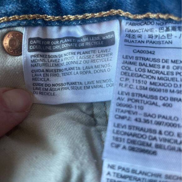 Levis Straight Leg Jeans Mens Size 40 - Picture 6 of 10